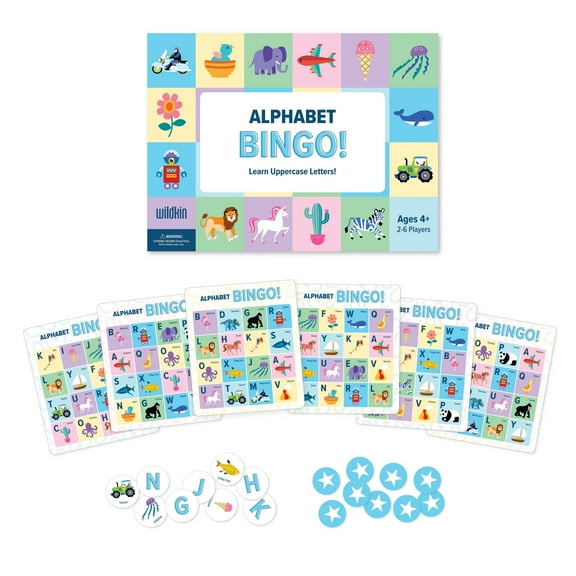Wildkin Kids Alphabet Bingo ABC Learning Game