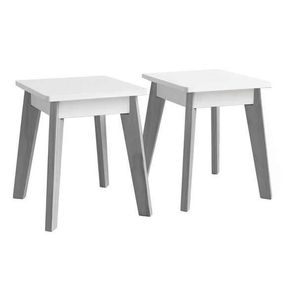Wildkin Kids Arts & Crafts Table Stools (2) - Gray