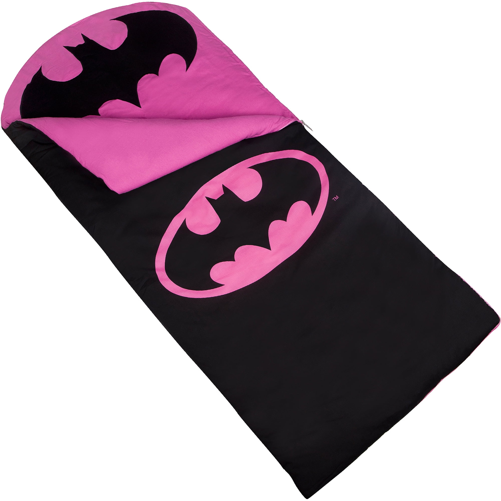 Wildkin Kids Batman Emblem Sleeping Bag Pink Walmart