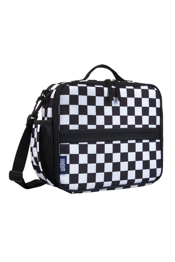 Kids Black and White Checkered Eco Lunch Box