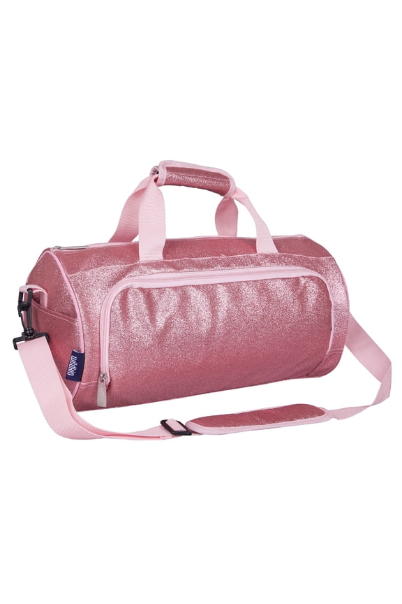 Kids Dance Bag for Boys and Girls, Lightweight, 17 Inch (Pink Glitter)