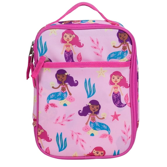 Wildkin Kids Day2Day Kids Lunch Box Bag for Boys & Girls Packing Hot or Cold Snacks (Groovy Mermaids)