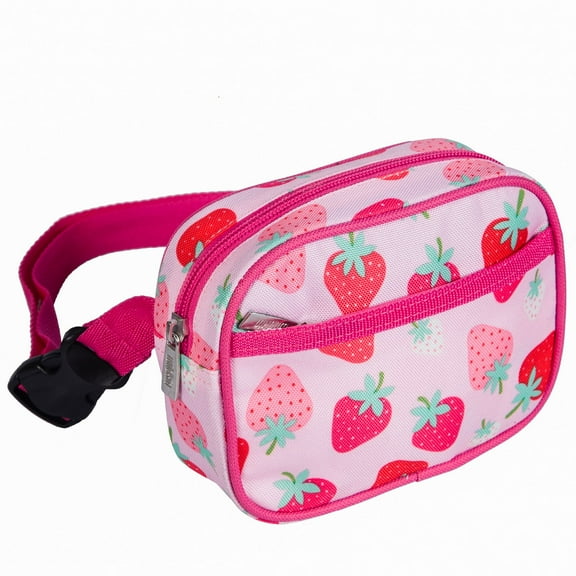 Wildkin Kids Fanny Pack for Boys and Girls (Strawberry Patch)