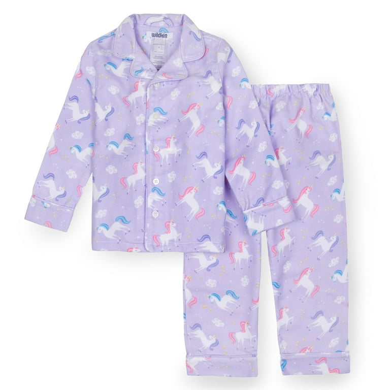 Girls flannel pjs clearance