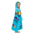 thumbnail image 1 of Wildkin Kids Hooded Beach Towel Poncho for Boys and Girls (Trains, Planes & Trucks Blue), 1 of 7