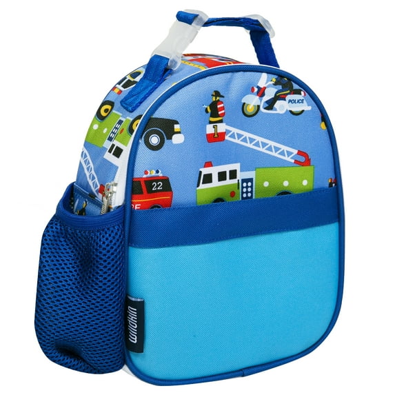 Wildkin Kids Insulated Clip-in Lunch Box for Boys & Girls, BPA-Free, Clips in to Pack-it-all Backpack (Heroes Blue)