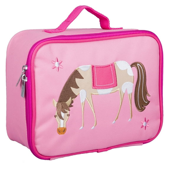 Olive Kids Horse Embroidered Pink Lunch Box for Boys and Girls