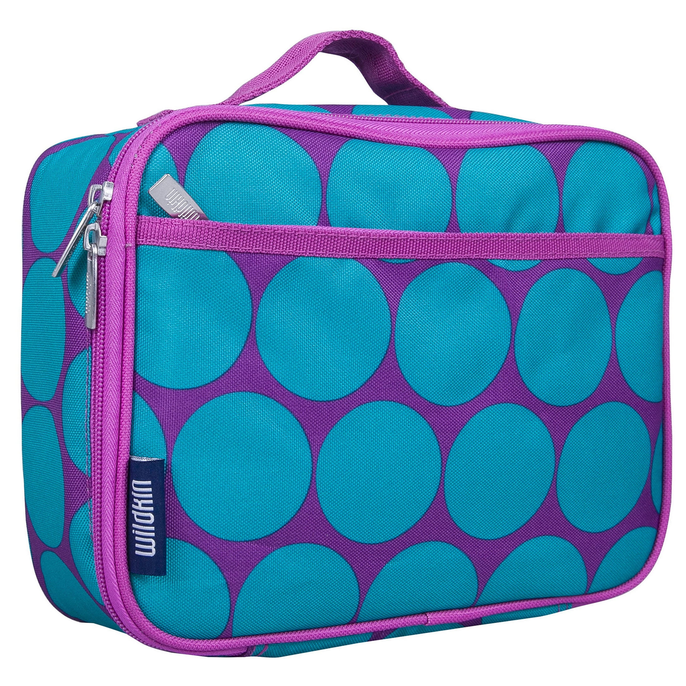 Wildkin Big Dot Aqua Double Decker Lunch Bag