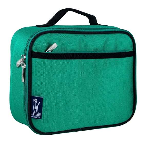Wildkin Kids Insulated Lunch Box for Boy and Girls, BPA Free (Emerald Green)