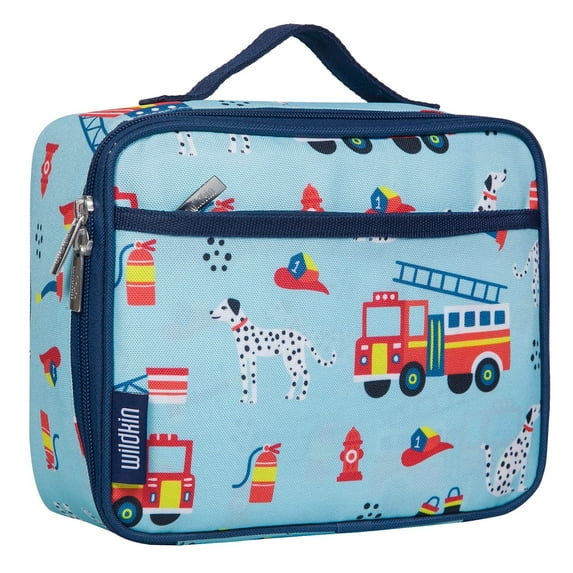Wildkin Kids Insulated Lunch Box for Boy and Girls, BPA Free (Firefighters)