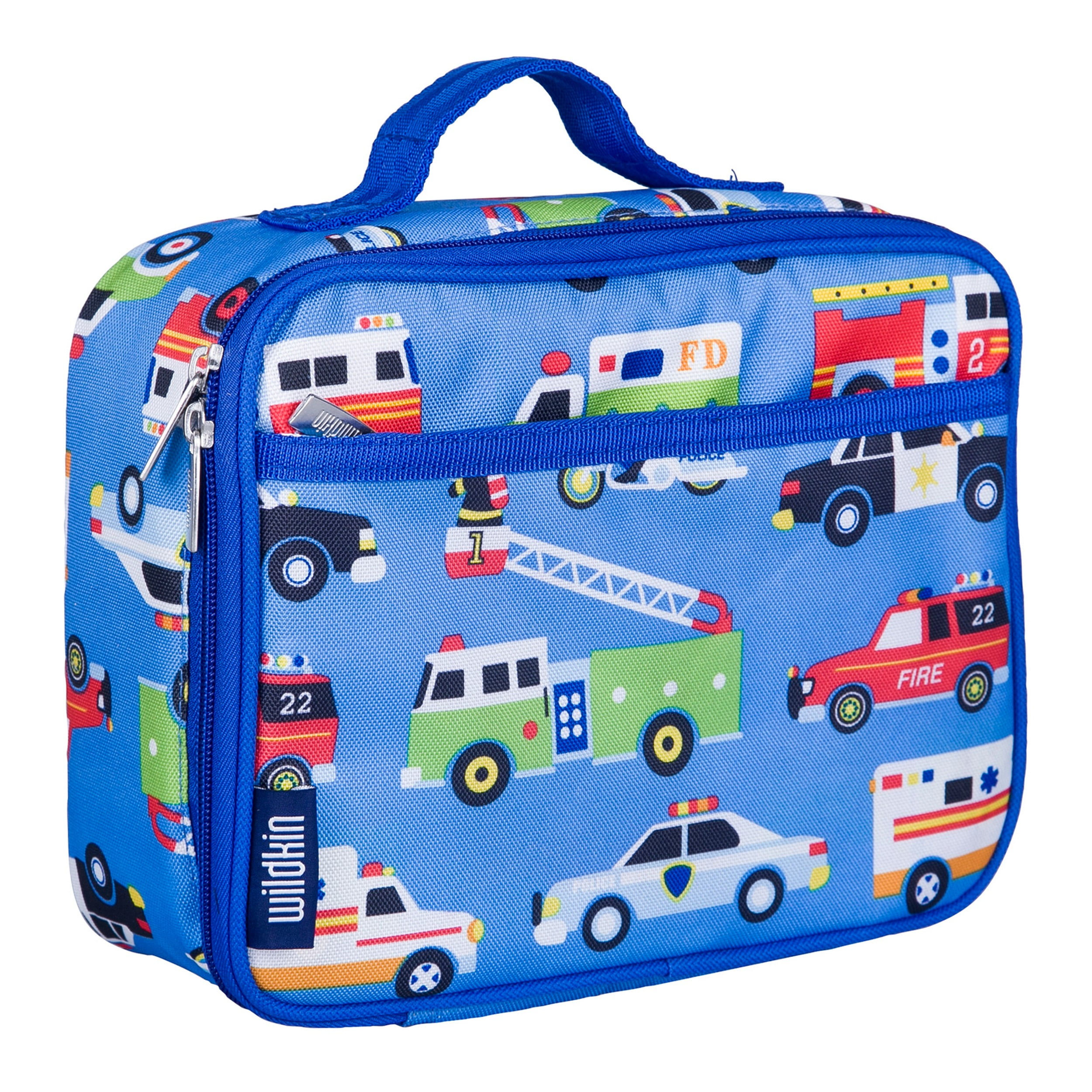 Wildkin Kids Insulated Lunch Box for Boy and Girls, BPA Free (Heroes Blue)  