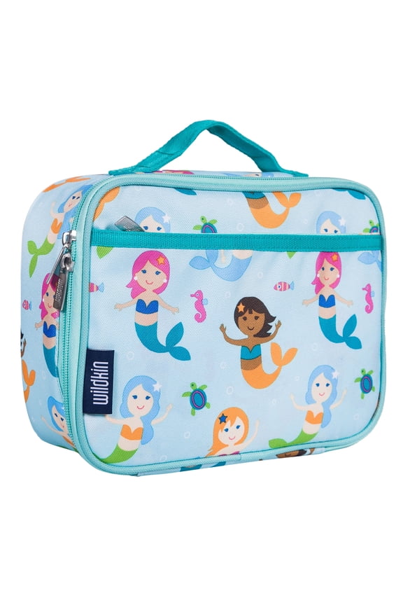 Kids Insulated Lunch Box for Boy and Girls, BPA Free (Mermaids Blue)