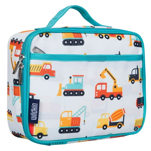 Wildkin Kids Insulated Lunch Box for Boy and Girls, BPA Free (Modern Construction)