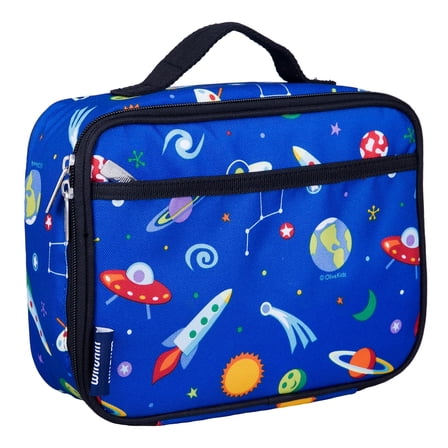 Wildkin Kids Insulated Lunch Box for Boy and Girls, BPA Free (Out of this World Blue)