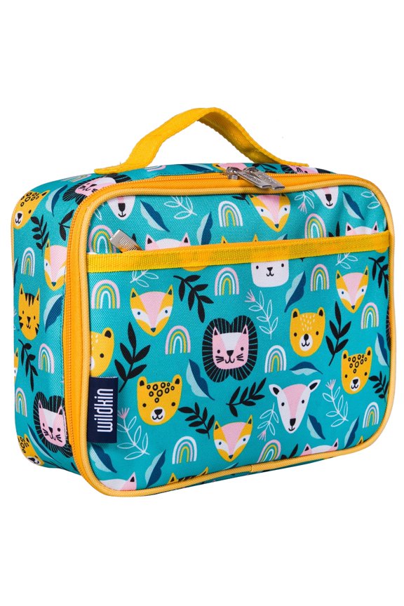 Kids Insulated Lunch Box for Boy and Girls, BPA Free (Party Animals Blue)