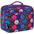 thumbnail image 1 of Wildkin Kids Insulated Lunch Box for Boy and Girls, BPA Free (Peace Signs Purple), 1 of 3