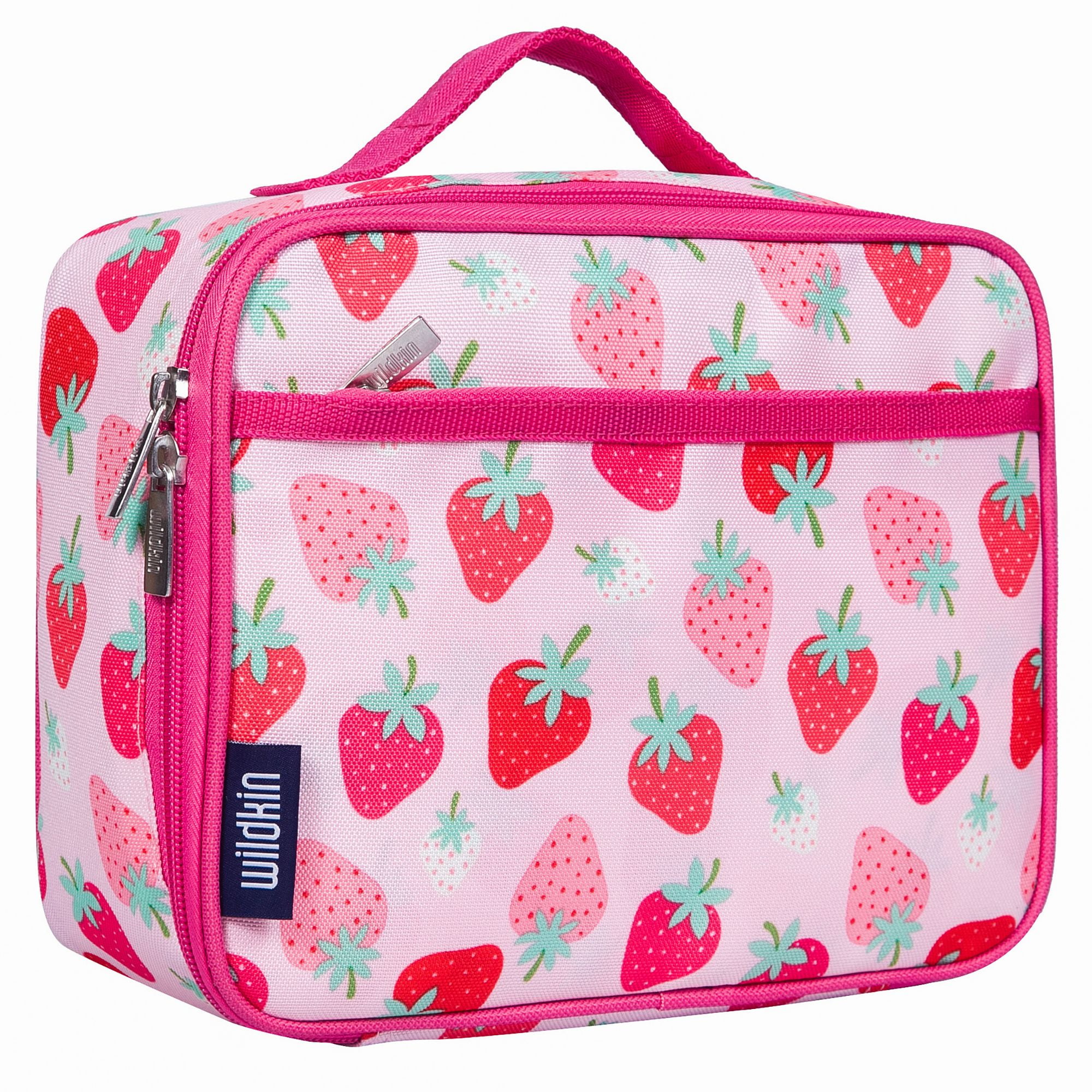 Wildkin Kids Insulated Lunch Box for Boy and Girls BPA Free Strawberry Patch