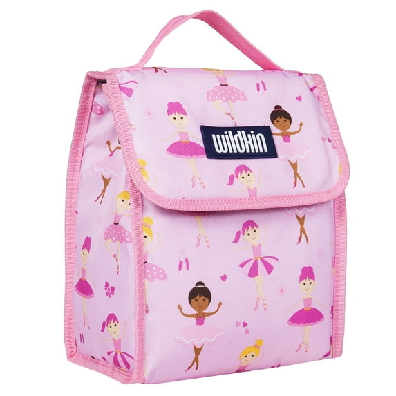 Wildkin Kids Insulated Reusable Lunch Bag (Ballerina Pink)