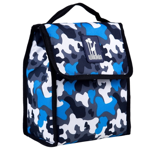 Wildkin Blue Camo Munch 'n Lunch Bag Blue