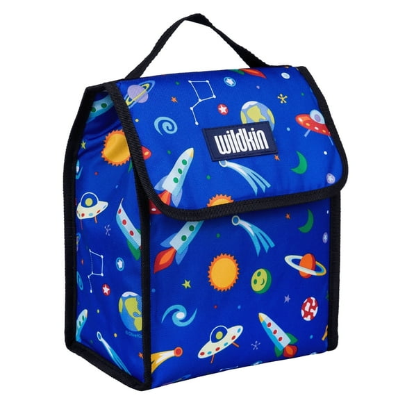Wildkin Kids Insulated Reusable Lunch Bag (Out of this World Blue)