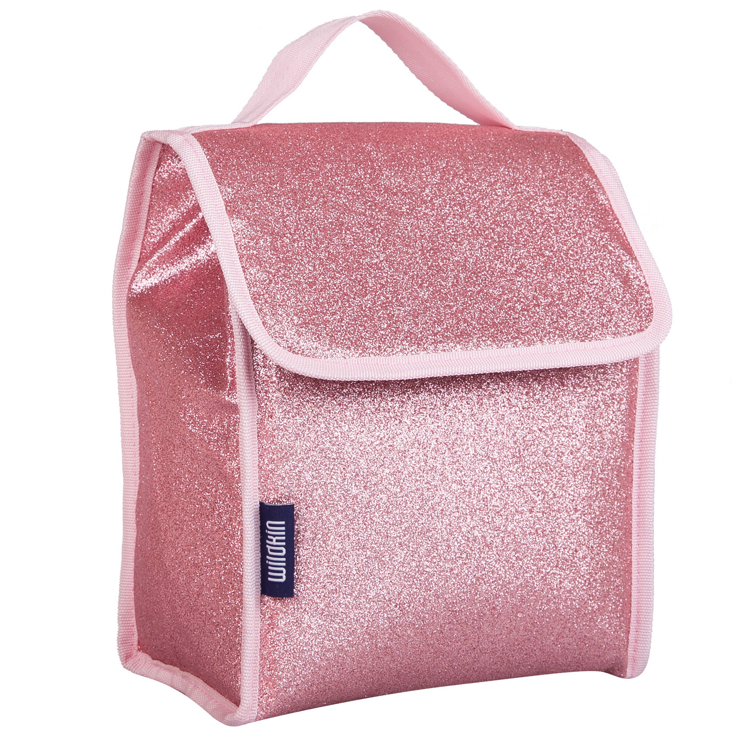Wildkin Kids Insulated Reusable Lunch Bag (Pink Glitter) - image 1 of 8