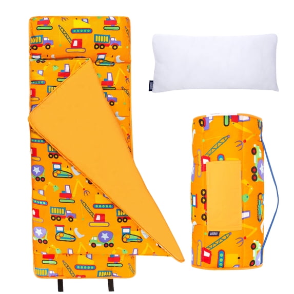 Wildkin Kids Microfiber Kids Nap Mat for Boys and Girls (Under Construction)
