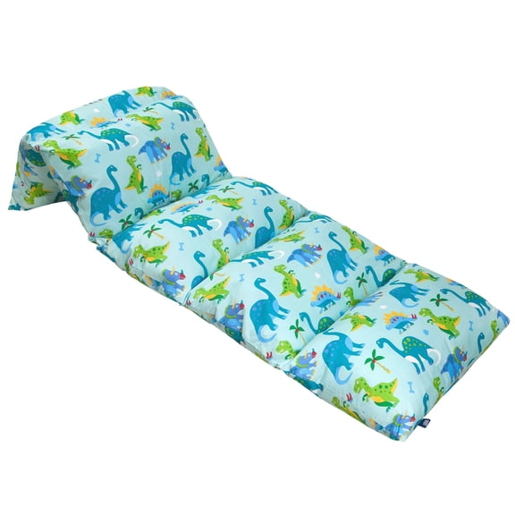 Wildkin Microfiber Pillowcase Lounger Cover – Travel-Friendly Sleepover Lounger, Fits Standard Pillows (Pillows Not Included), Soft Cotton Blend, Fun Patterns for Kids - Dinosaur Land