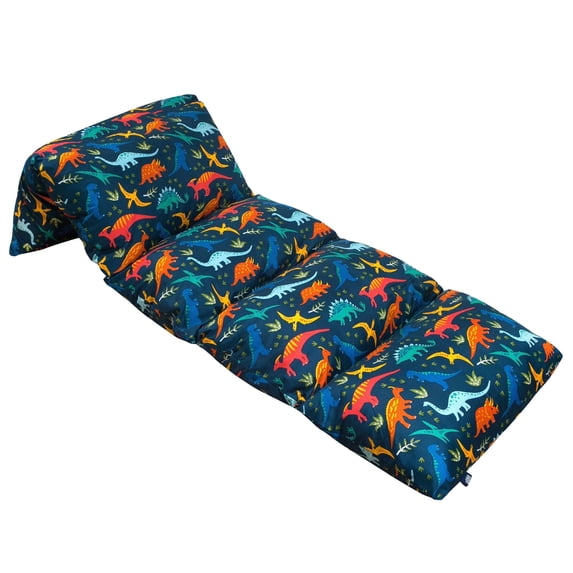 Wildkin Microfiber Pillowcase Lounger Cover – Travel-Friendly Sleepover Lounger, Fits Standard Pillows (Pillows Not Included), Soft Cotton Blend, Fun Patterns for Kids - Jurassic Dinosaurs