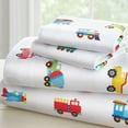 thumbnail image 1 of Wildkin Kids Microfiber Sheet Set for Boys and Girls - Full (Trains, Planes & Trucks), 1 of 8