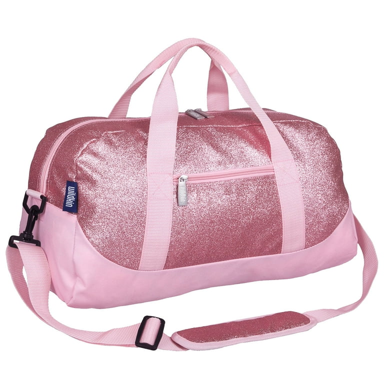 Wildkin Pink Glitter Overnighter Duffel Bag