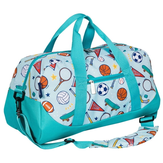 Wildkin Kids Overnighter Duffel Bag for Boys & Girls, Features Two Carrying Handles and Removable Padded Shoulder Strap (Team Spirit)
