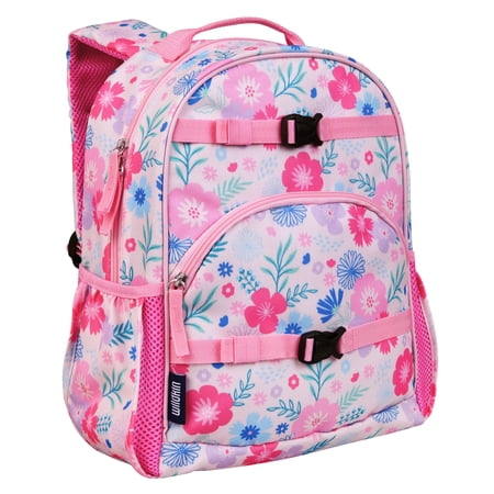 Wildkin Kids Pink Floral ECO rPET Next Gen Backpack - 15 Inch / 12L