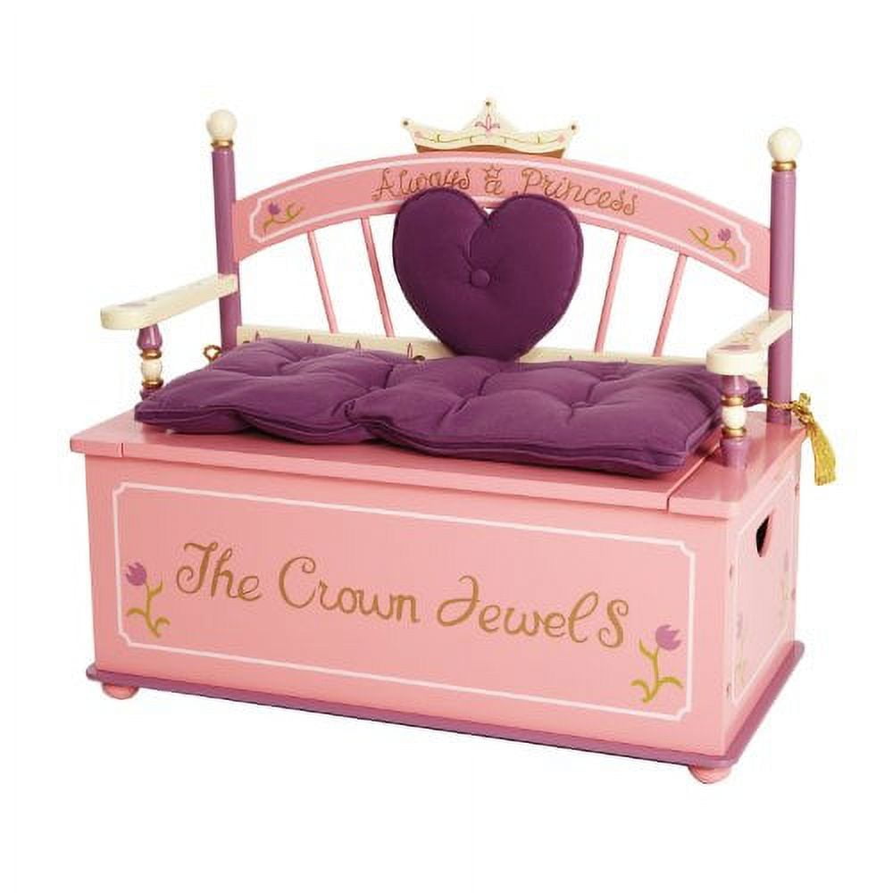 Wildkin princess toy box bench deals