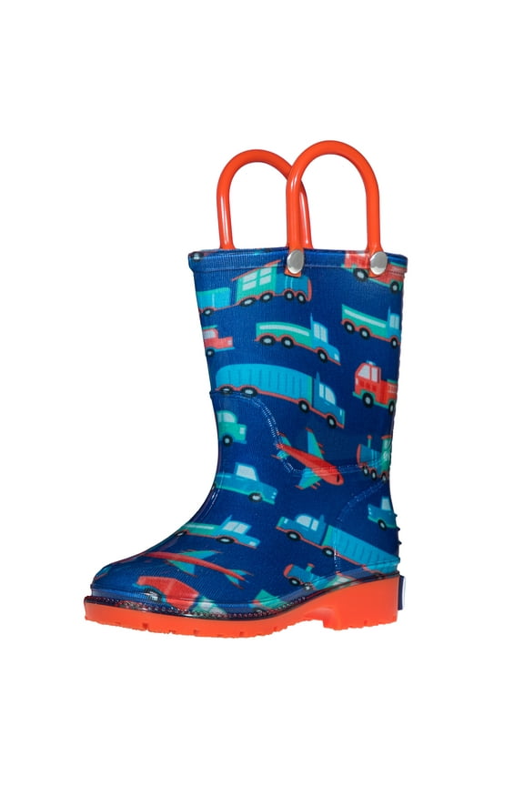 Kids Rain Boots for Boys and Girls (Transportation)