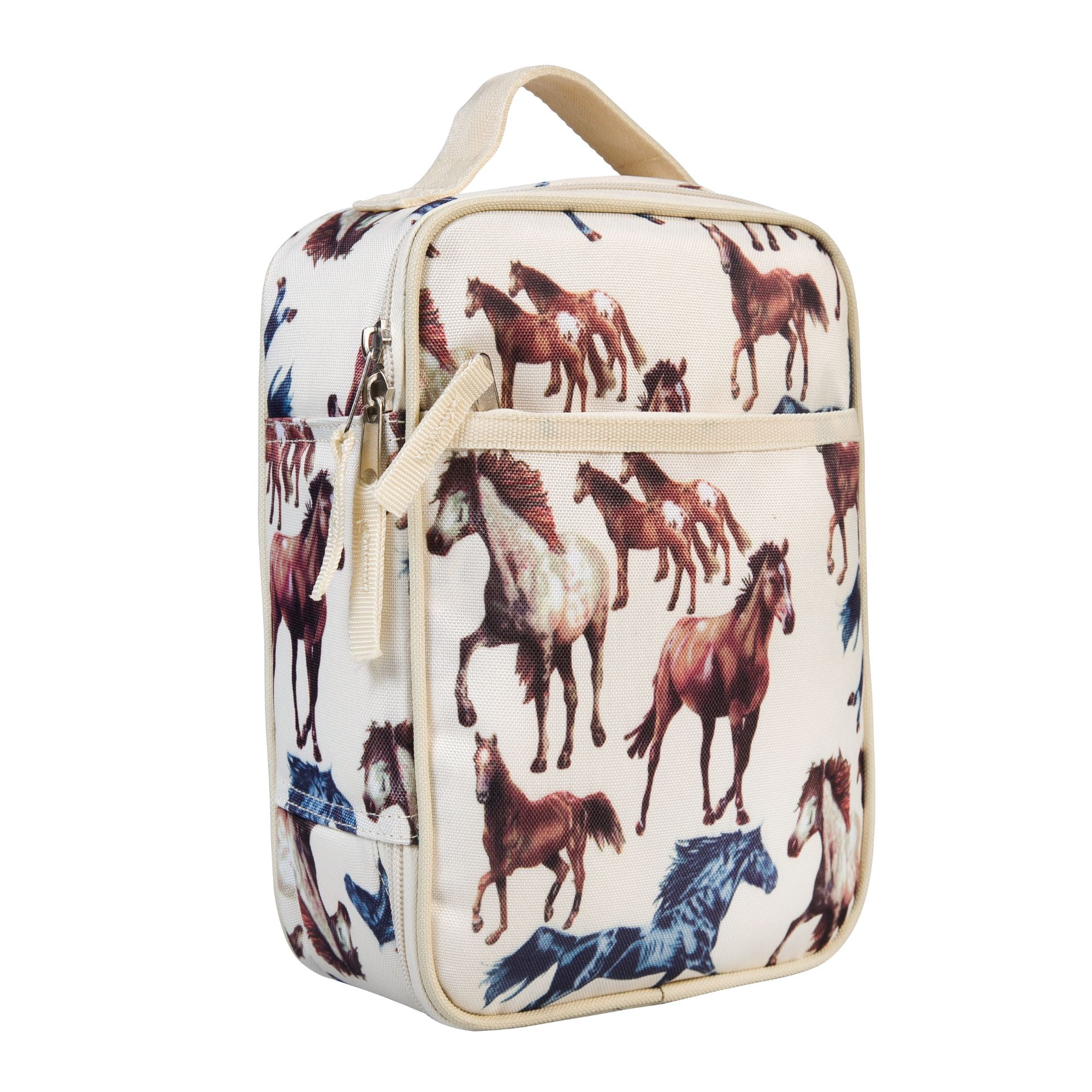 Wildkin Kids Recycled Eco Lunch Bag for Boys and Girls (Horse Dreams)