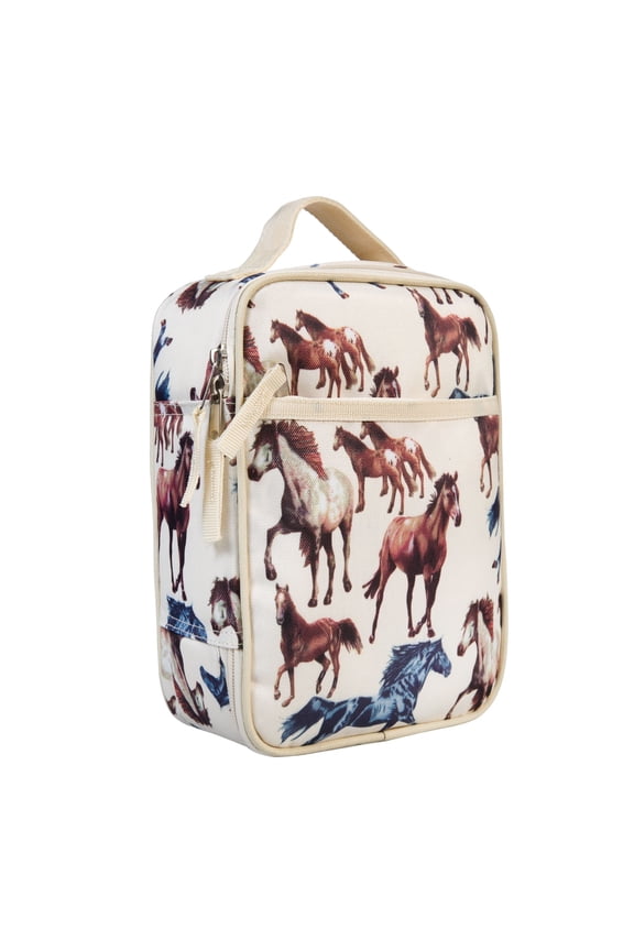 Kids Recycled Eco Lunch Bag for Boys and Girls (Horse Dreams)