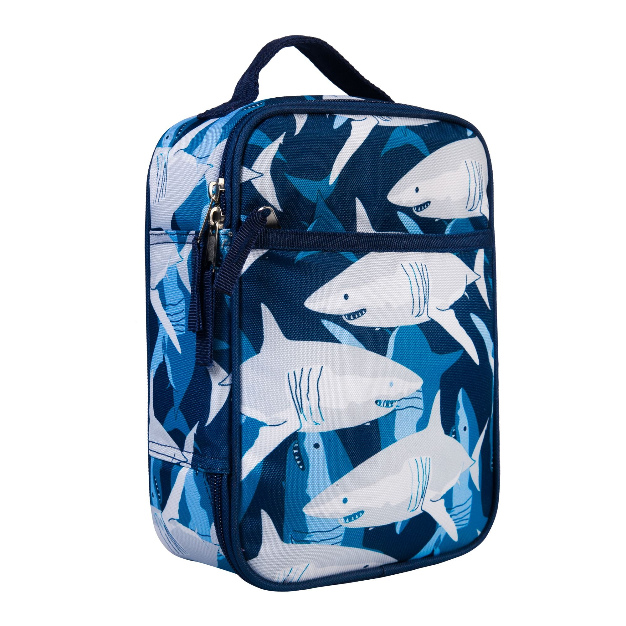 Wildkin Kids Recycled Eco Lunch Bag for Boys and Girls (Sharks)