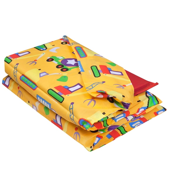 Wildkin Kids Rest Mat Cover (Under Construction Yellow)