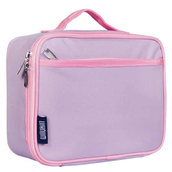 Wildkin Kids Square Insulated Lunch Box for Boys and Girls (Lilac)
