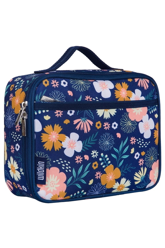Kids Square Insulated Lunch Box for Boys and Girls (Wildflower Bloom)