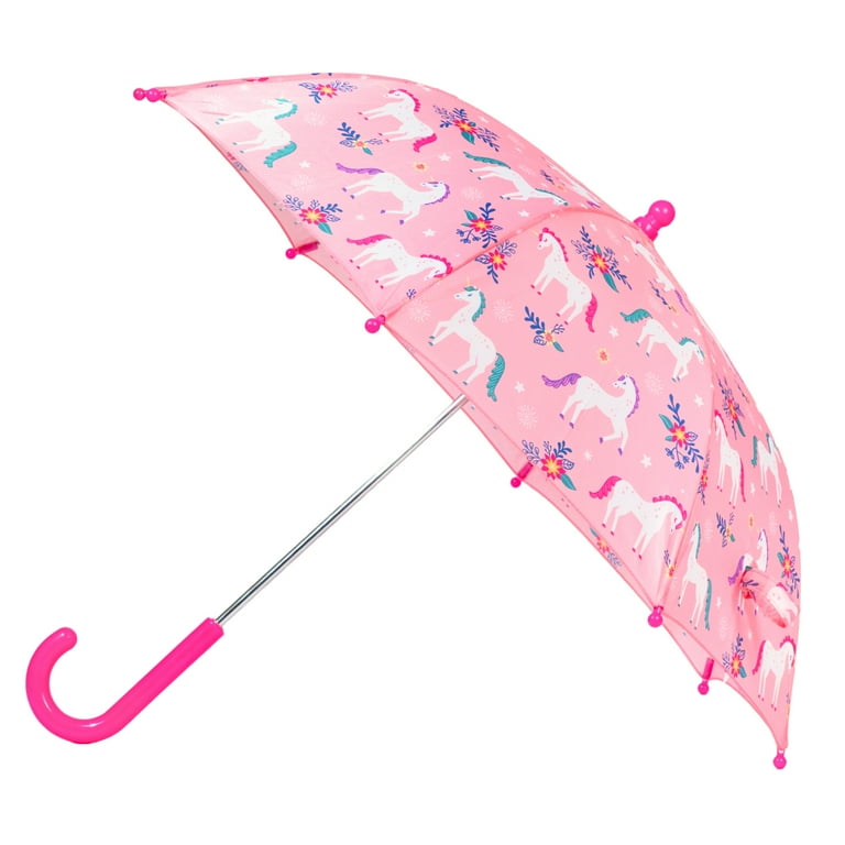 Wildkin Children s Rain Umbrella for Toddlers Little Boys and Girls Magical Unicorns Pink Walmart