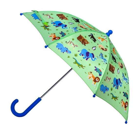 Wildkin Kids Umbrella for Boys and Girls (Wild Animals)