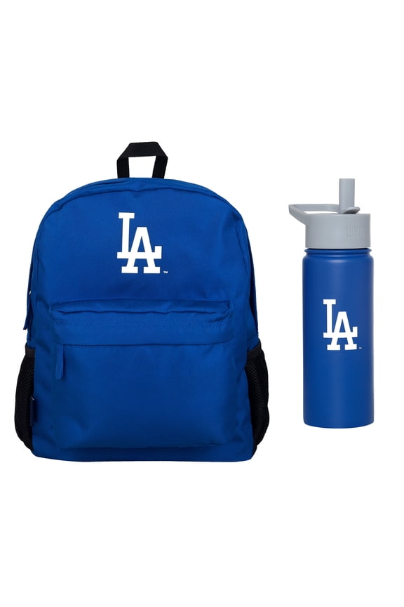 Los Angeles Dodgers Backpack & 18 oz. Water Bottle 2-Piece Set
