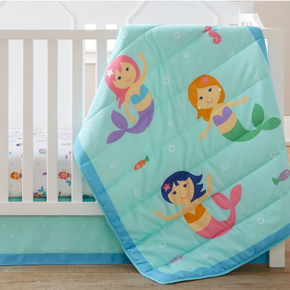 Wildkin Mermaids 3 pc Microfiber Bed in a Bag - Baby