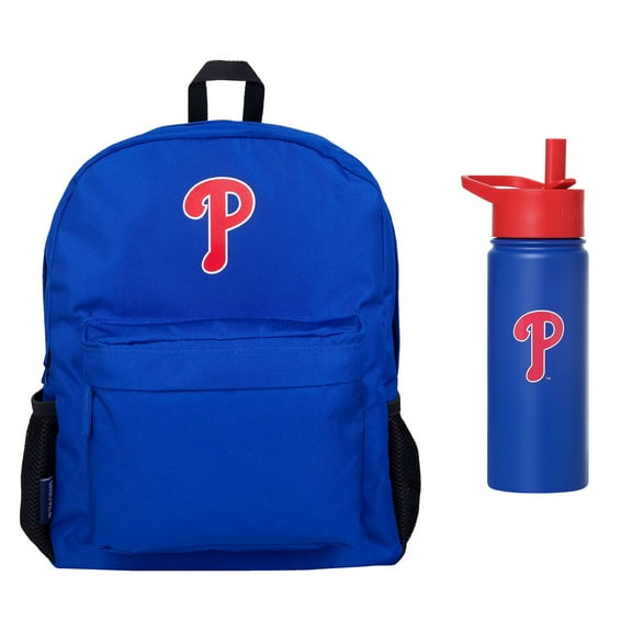 Wildkin  Philadelphia Phillies Backpack & 18 oz. Water Bottle 2-Piece Set