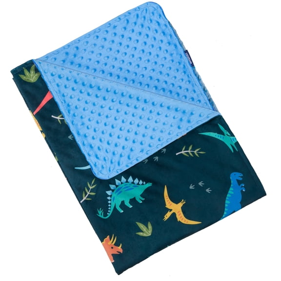 Wildkin Plush Throw Blanket for Toddler Boys and Girls, Ultra-Soft Velour, Double Layer Dotted Backing (Jurassic Dinosaurs)