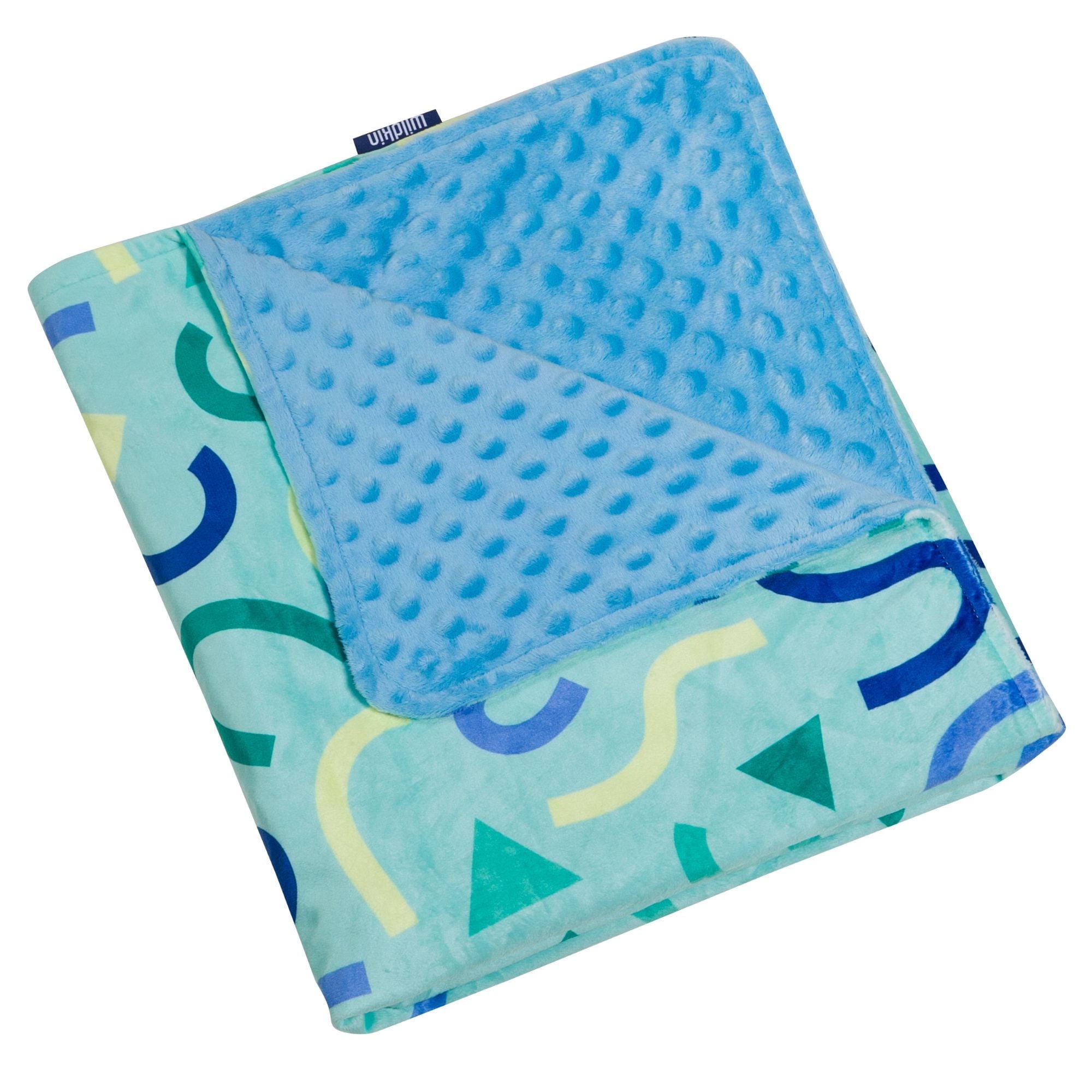 Wildkin Plush Velour Baby Blanket for Girls and Boys (Confetti Blue)