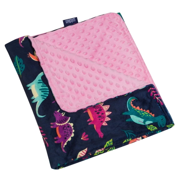 Wildkin Plush Velour Baby Blanket for Girls and Boys (Dino Pals)