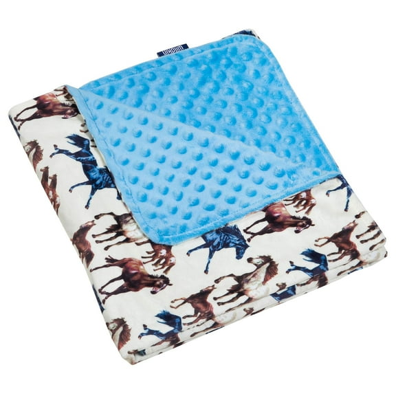 Wildkin Plush Velour Baby Blanket for Girls and Boys (Horse Dreams)