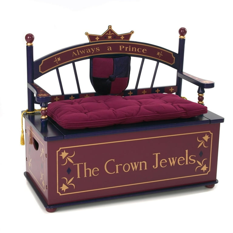Amazon.com: Wildkin Kids Princess Wooden Bench Seat With